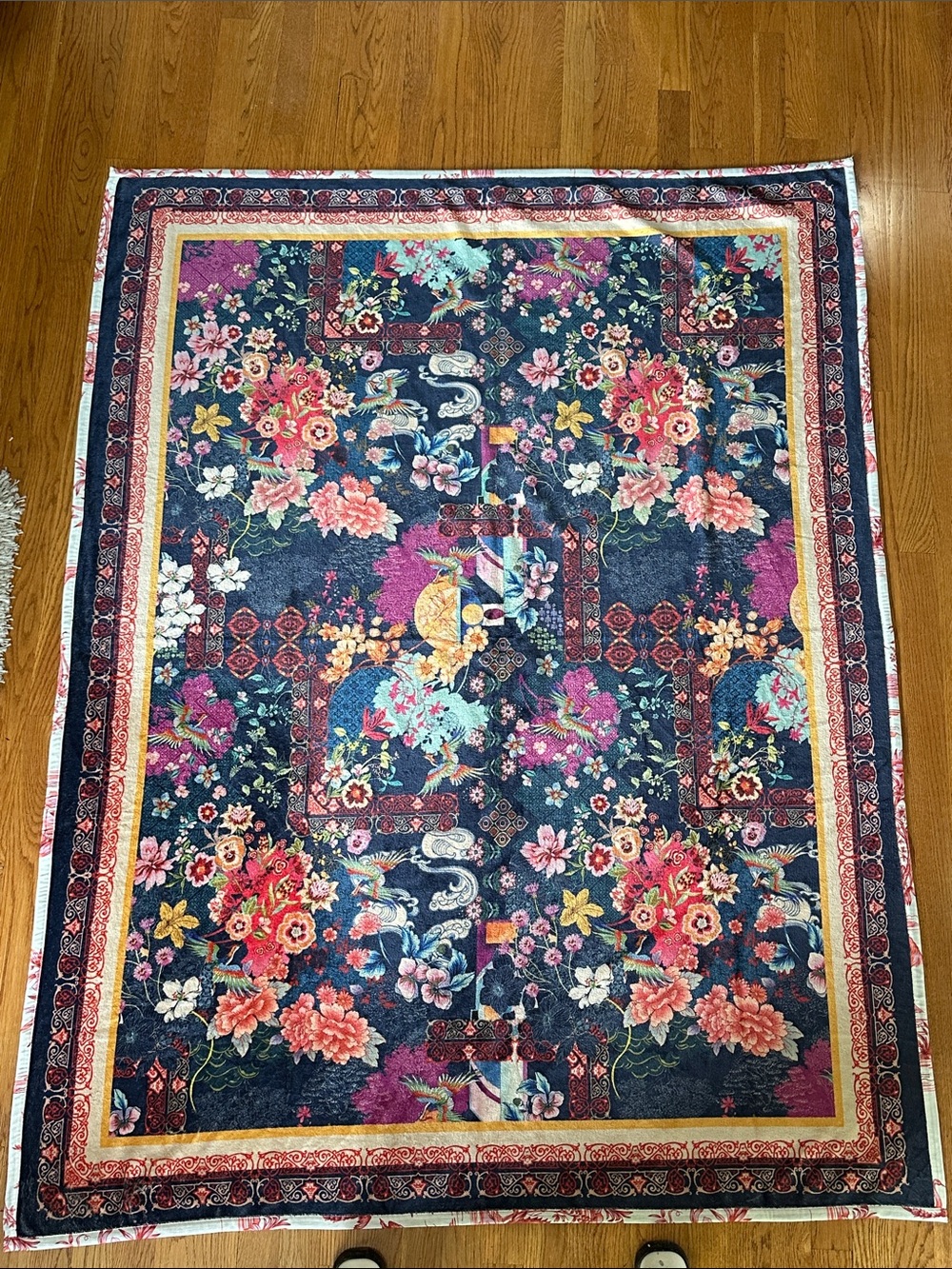 Johnny Was mcdreamer throw blanket with carrying case reversible ♥️ EUC